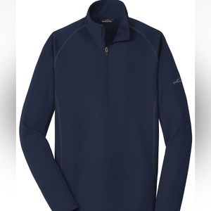 Eddie Bauer Smooth Fleece Base Layer 1/2 Zip Men’s Large Navy NWT
